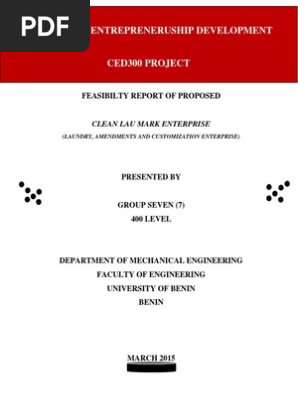 BUSINESS PROPOSAL SAMPLE FOR ENTREPRENEURSHIP
