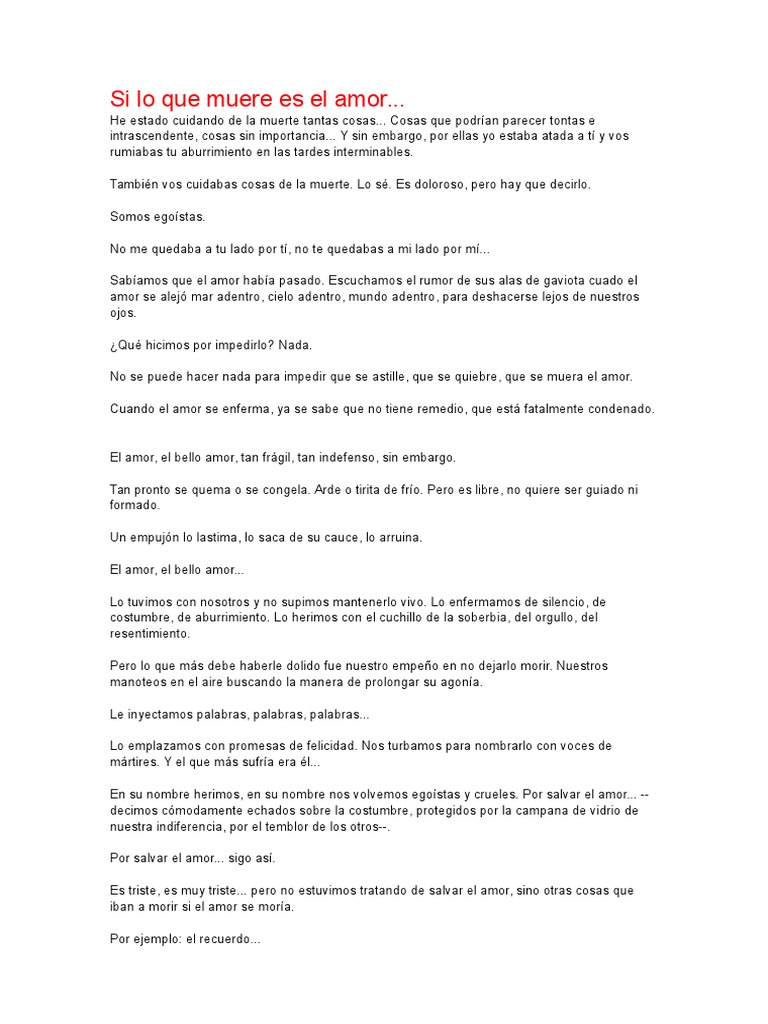 Reflexiones sobre el amor perdido | PDF | Amor | Felicidad
