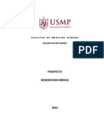 Requisitos Residentado USMP