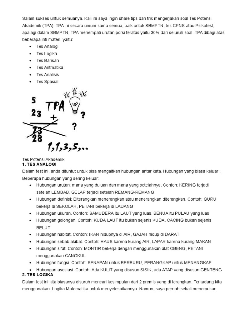 Tpa | PDF | Karier & Perkembangan | Metode & Bahan Ajar