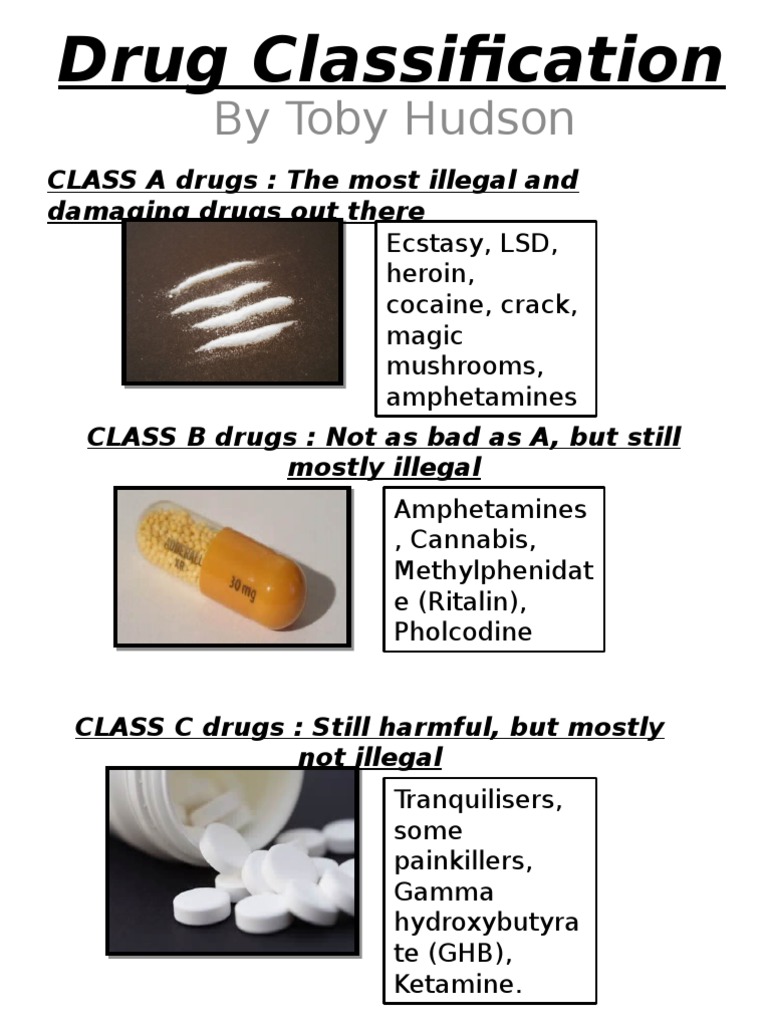 Drug Classification Overview: A, B, C | PDF