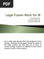 Legal Frame-Work for IB