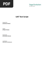 EVO35 - UAT Test Script Details Template