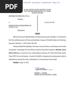 Defense Distributed July 6 Hearing Order
