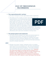 The Role of Endogenous Pacemakers