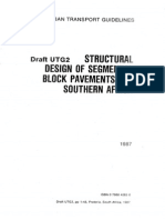 Structural design guide for segmental block pavements