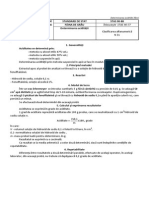 Determinarea Aciditatii Fainii Standard