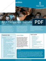 MA in Comparative Journalism