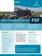 MA in Development and Human Rights