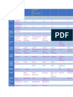 HORARIO DE ACTIVIDADES Eva