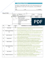 Reading A Paystub Worksheet