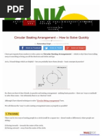 Seating Arrangement Problem Solving Guide | PDF | Teaching Mathematics