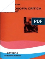 DELEUZE, Gilles (1963) - La Filosofía Crítica de Kant (Cátedra, Madrid, 1997-2008)