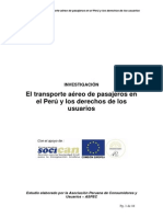 Derechos de Pasajeros en Transporte Aéreo