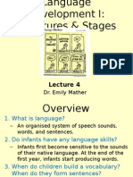Language and developmental psychology