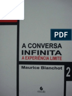 BLANCHOT, Maurice. A Conversa Infinita II - A Experiência Limite