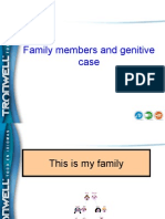 Family Members and Genitive Case. Pages 56, 57.Pps