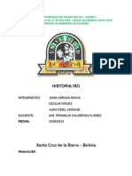 Historia Iso: Santa Cruz de La Sierra - Bolivia