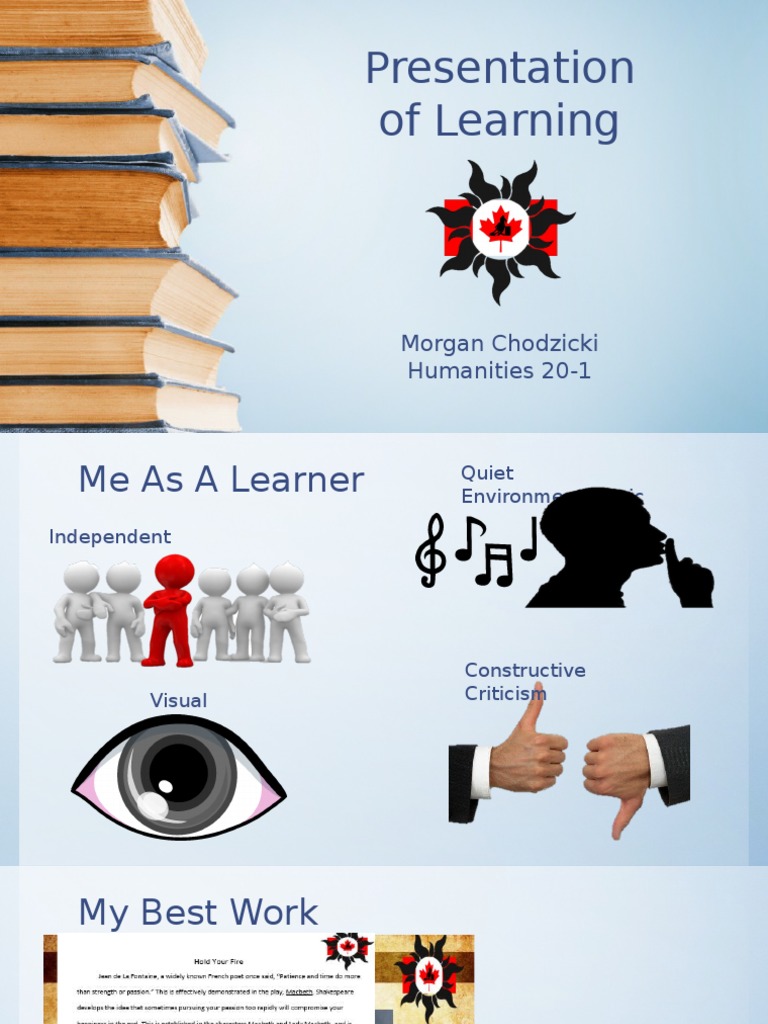 Presentation of Learning Overview | PDF | Career & Growth