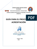 Guía para El Proceso de Acreditación