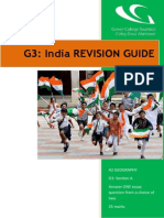 G3: India Revision Guide: A2 Geography G3: Section A Answer ONE Essay Question From A Choice of Two. 25 Marks