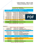 Guild of Students - UWI Cave Hill Weeks of Activities 2014 - 2015