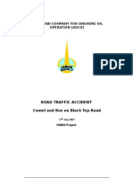 Vehicle - Camel Accident Report