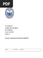 Case Analysis-2 Andalib Azfar Chowdhury ID: 1120381530 Course: MGT368 Section: 4