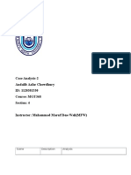 Case Analysis-2 Andalib Azfar Chowdhury ID: 1120381530 Course: MGT368 Section: 4