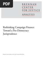 Rethinking Campaign Finance: Toward A Pro-Democracy Jurisprudence