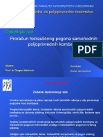 Proračun Hidrauličnog Pogona Samohodnih Poljoprivrednih Kombajna