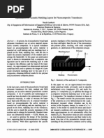 Optimization of Acoustic Matching Layers for Piezocomposite Transducers