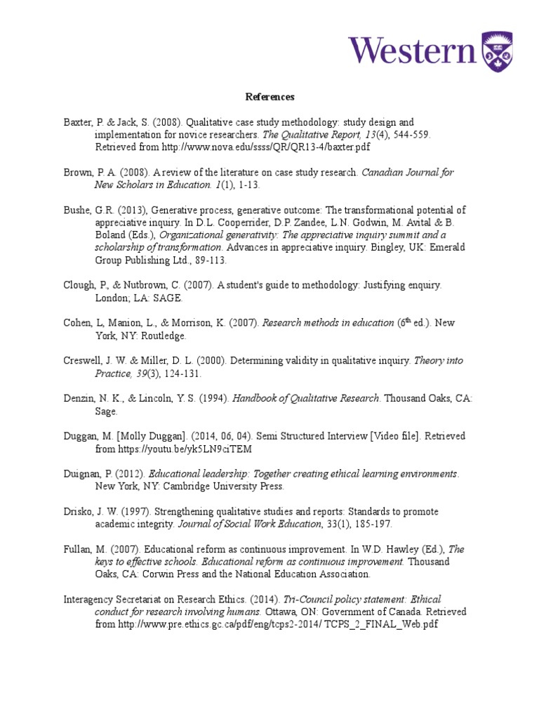 references research statement