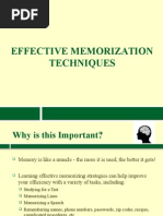 Effective Memorization Techniques