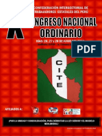 AFICHE X Congreso Nacional Ordinario CITE PDF