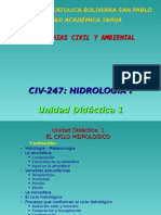 1 El Ciclo Hidrológico