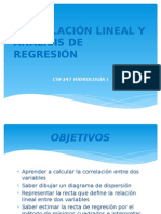 CORRELACIÓN LINEAL Y ANÁLISIS DE REGRESIÓN