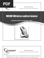 Download Gembird MUSWC Wireless optical mouse - user manual by 4martin SN268337 doc pdf