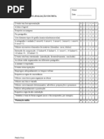 grelha de verificação (escrita)