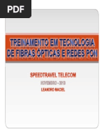 Treinamento Em Tecnologia de Fibras Ópticas e Gpon
