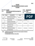 PG Exam Date Sheet Spring 2015