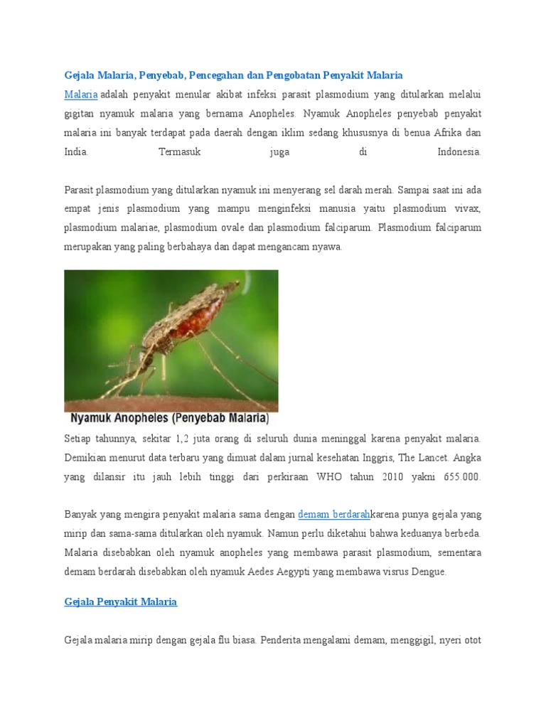 Malaria Pdf