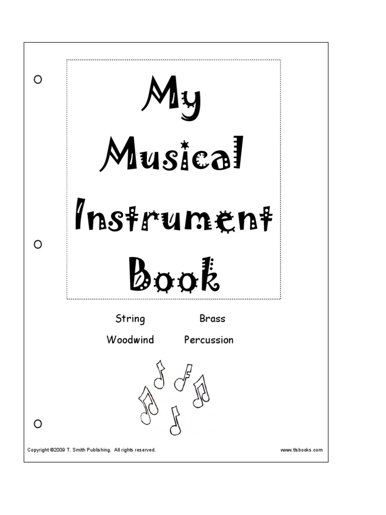 My Musical Instrument Book Musical Instruments Woodwind Instruments