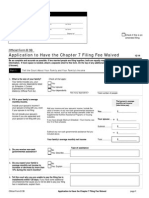 Bankruptcy Application To Have The Chapter 7 Filing Fee Waived PDF