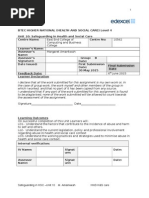 Unit 10 Safeguarding in Health and Social Care Assignment