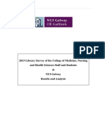 2013 Library Survey of The College of Medicine