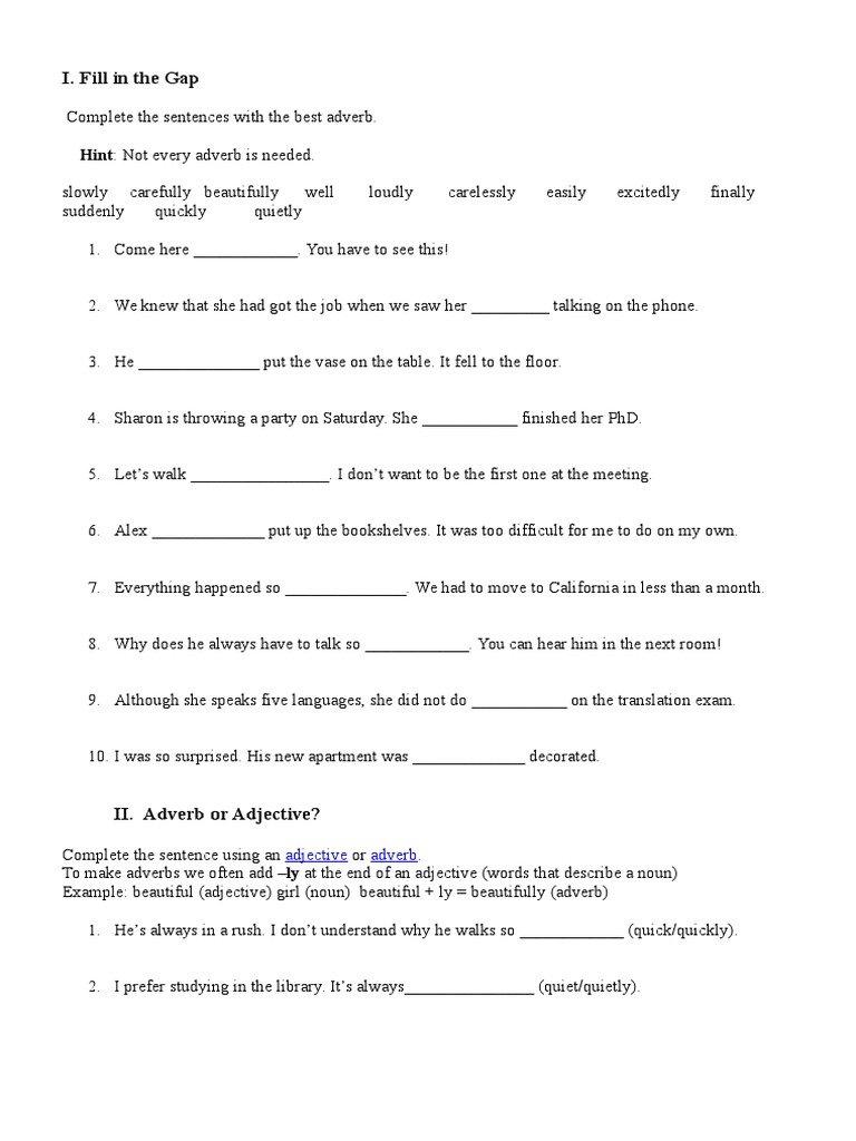 Adjective and Adverb | PDF | Adverb | Adjective