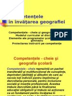 Competente in Predarea Geografiei