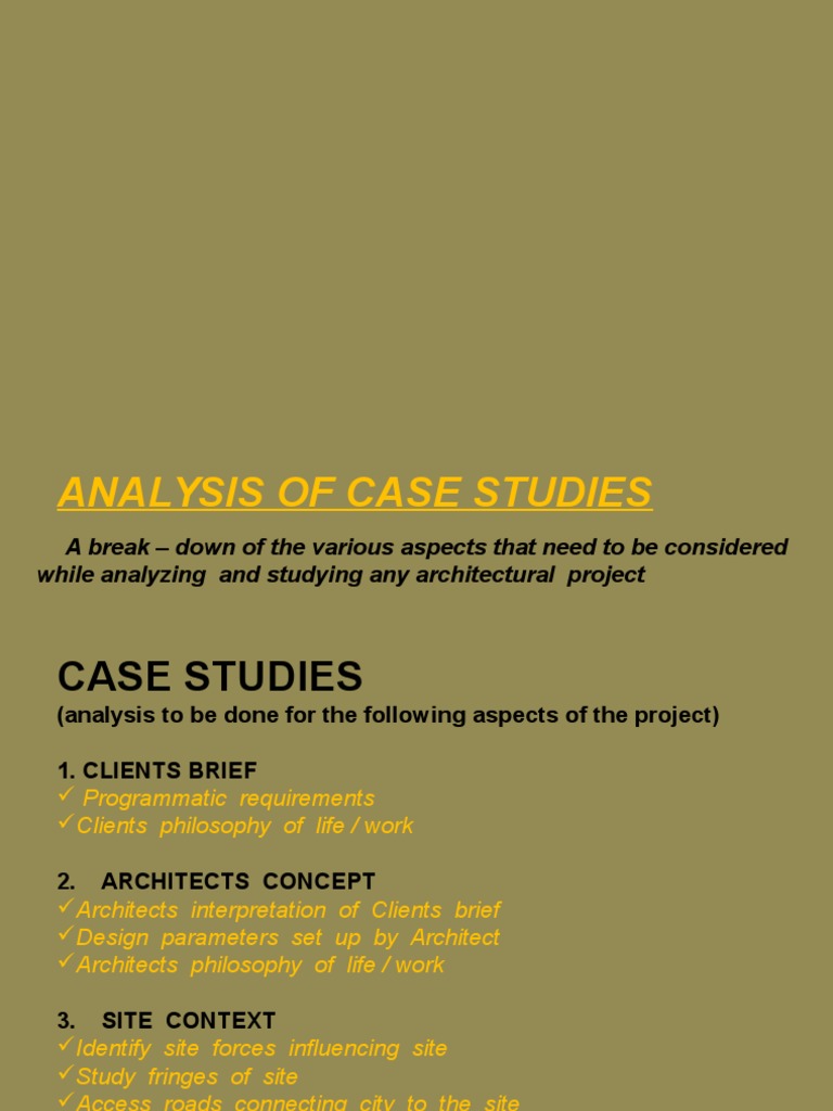 Analysis of Case Studies | PDF | Art