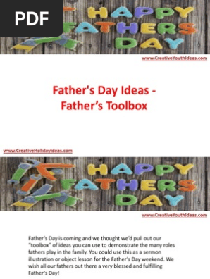Father's Day Ideas - Father’s Toolbox